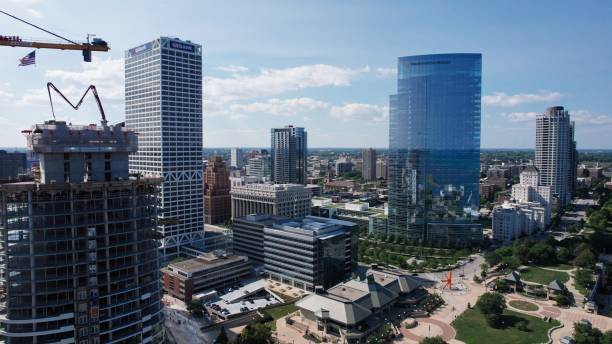 istock Drone View of Milwaukee, WI 1791674000