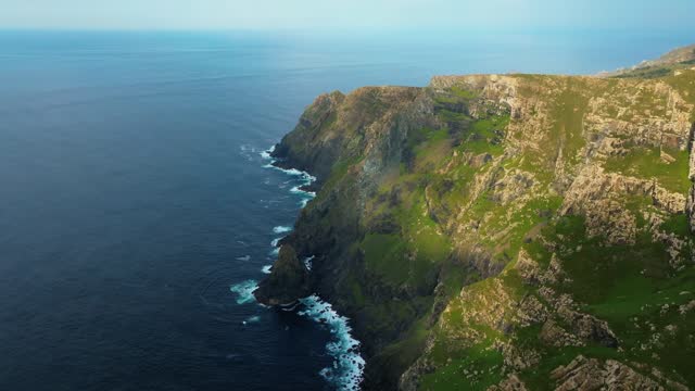 Rugged Sheer Cliffs - Aerial Drone Shot