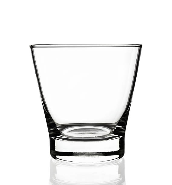 bicchiere vuoto - isolated isolated on white studio shot food foto e immagini stock