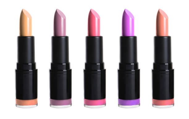 istock Set with different beautiful lipsticks on white background 1791681931
