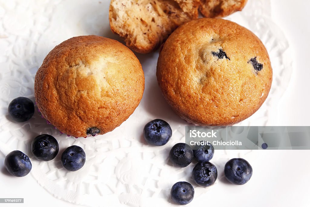 muffins de mirtilo - Foto de stock de Assado no Forno royalty-free