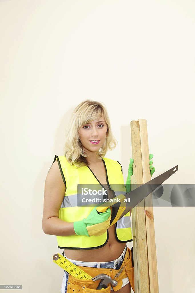 Carpinteiro feminino - Foto de stock de 20-24 Anos royalty-free