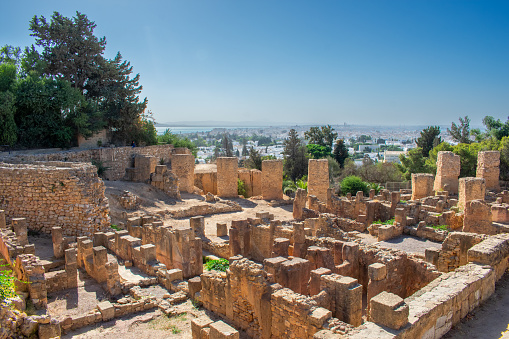 Carthage, great city of antiquity on the north coast of Africa, now a residential suburb of the city of Tunis, Tunisia