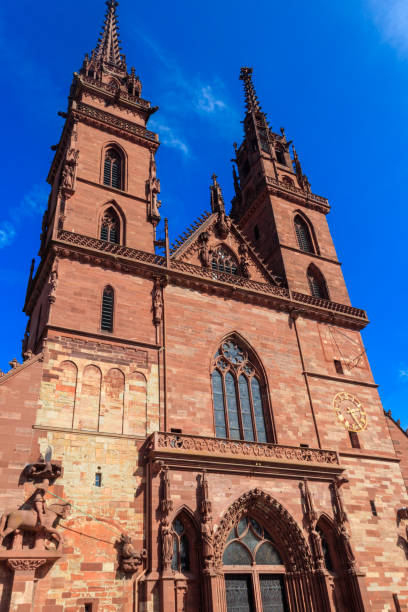 istock Facade of Basel Minster cathedral in Switzerland 1791713031