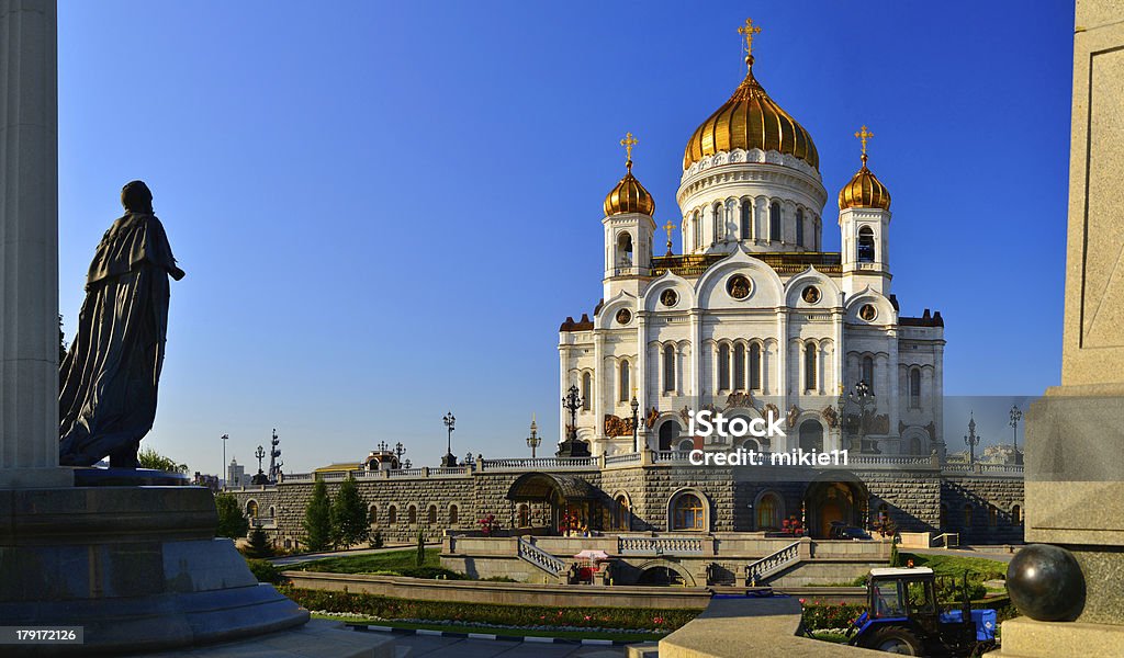 Mosca, Cattedrale di Cristo il Salvatore. - Foto stock royalty-free di Ambientazione esterna