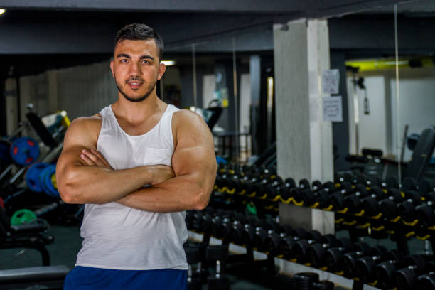 istock Confident Bodybuilder Posing For Camera 1791736943