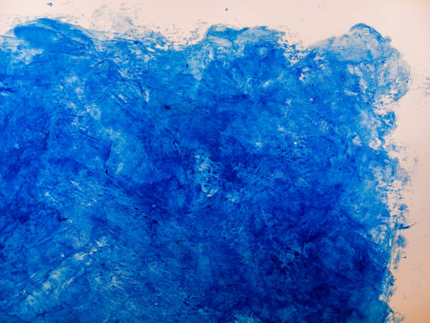 istock Abstract blue paint grunge background. Paint stains texture with copy space. 1791743293