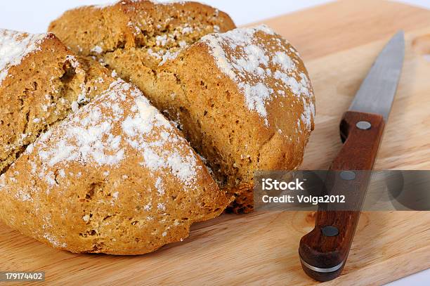 Newlybaked Bread And A Knife Stock Photo - Download Image Now - Baked, Bakery, Bread