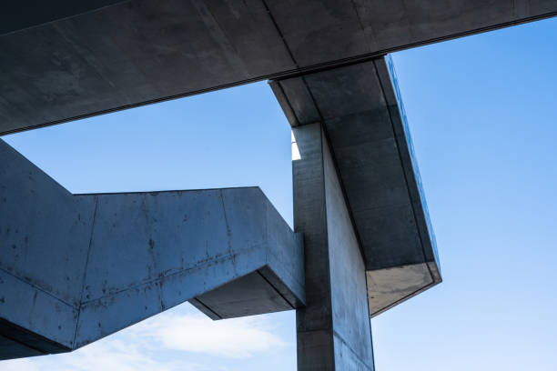 istock Concrete stairs going up to a bridge.. 1791759076