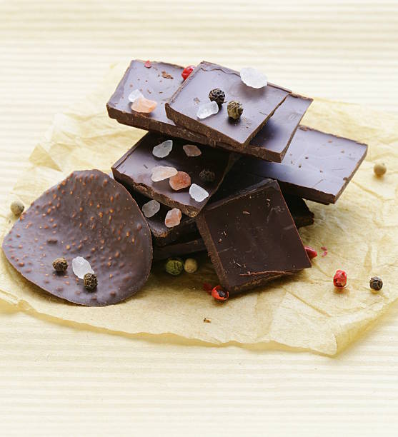 istock gourmet dark chocolate with  pepper and sea salt 179176757