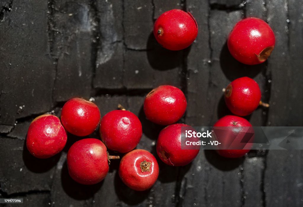 I grani di pepe rosso - Foto stock royalty-free di Pepe