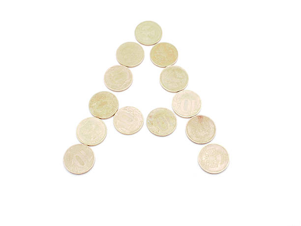 istock Letters of coins on a white background 179177668