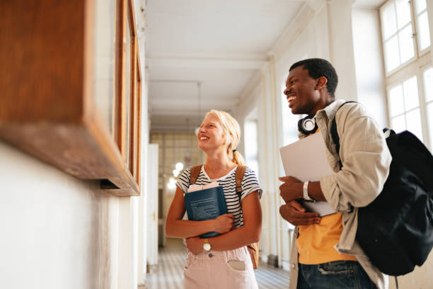 istock Two Happy Students Studying At College 1791810716