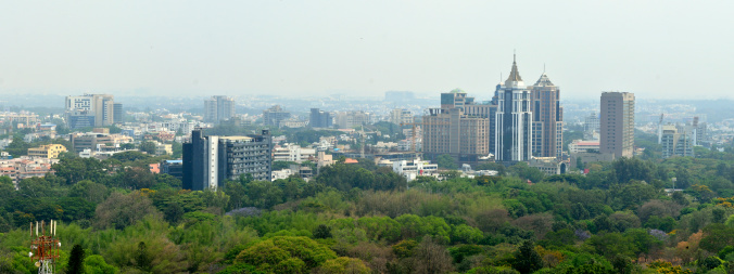 panoramic view of Bangalore city scape