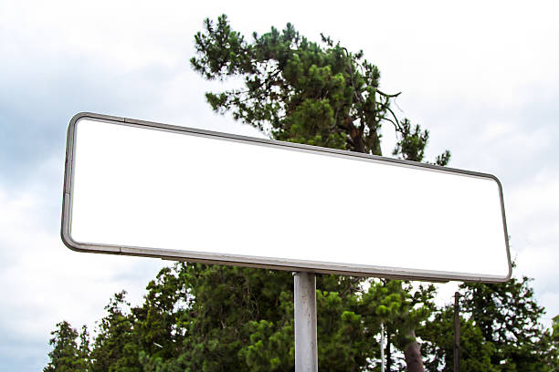 istock Blank Metal Sign Board 179181360