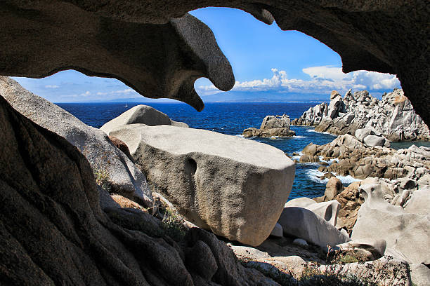 Granite in Sardinia stock photo