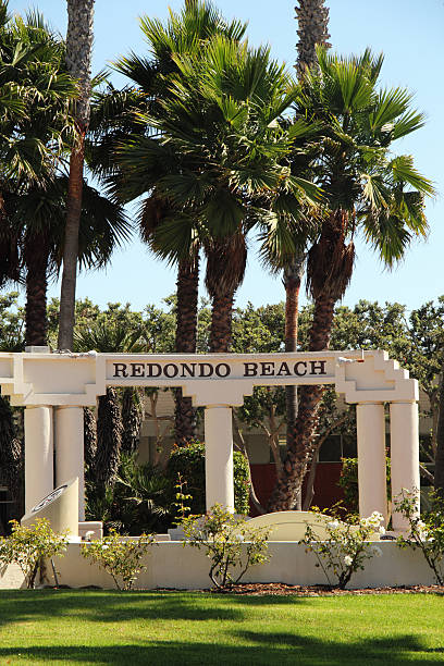 Redondo para a praia da Califórnia - fotografia de stock