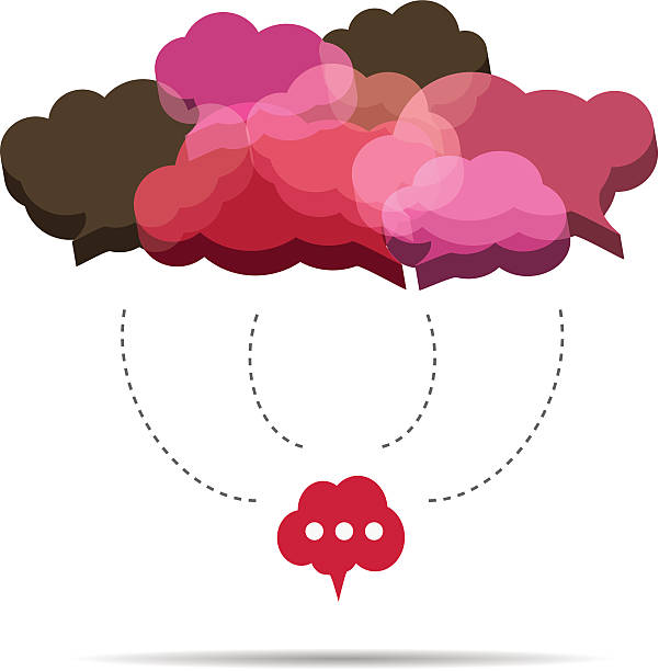 Cloud computing concept vector art illustration