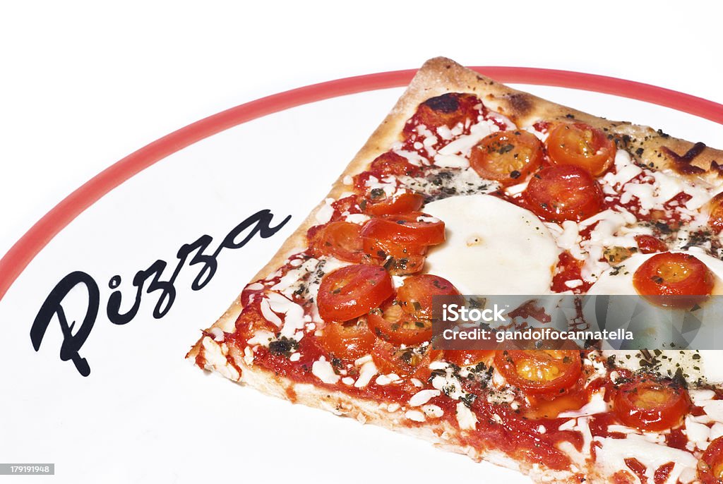 Traditionelle Pizza Margherita - Lizenzfrei Abnehmen Stock-Foto