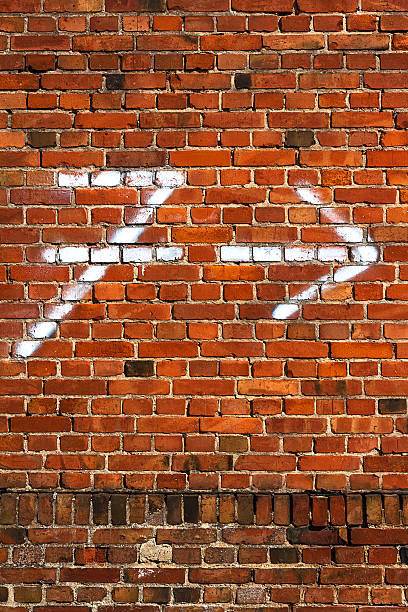 istock arrow chalk written number seven wall red brickbackground 179193190