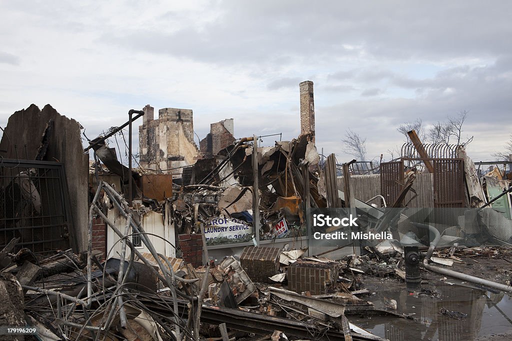 borough di New York "area dopo uragano Sandy - Foto stock royalty-free di Acqua