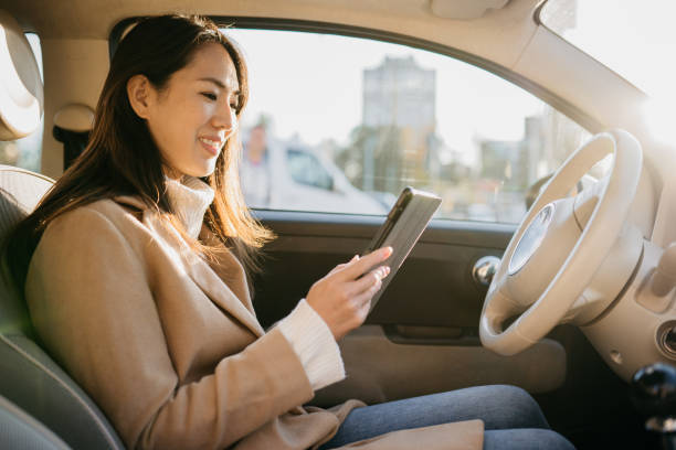 istock Happy woman and her car 1791983905