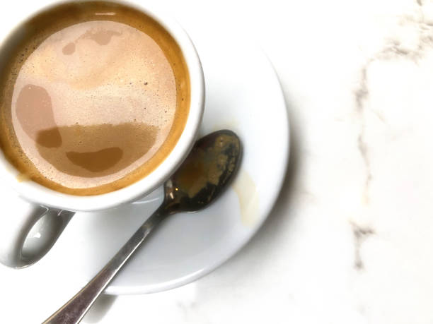 istock Paris, France: Cafe au Lait on Marble Table, Copy Space 1791994106