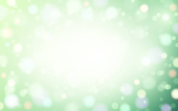 абстрактный фон: размытое боке, зеленый лес. стоковая иллюстрация - christmas backgrounds christmas card part of stock illustrations