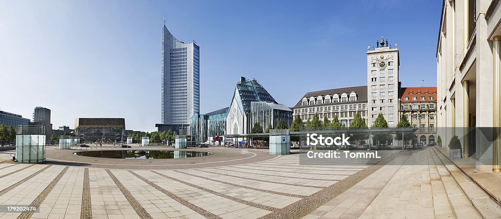 Panorama de Augustusplatz em Leipzig, portanto, da Alemanha - Royalty-free Leipzig Foto de stock