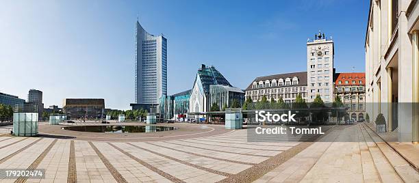 Panorama De Augustusplatz Em Leipzig Portanto Da Alemanha - Fotografias de stock e mais imagens de Leipzig