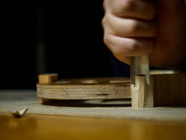 istock artisan violin maker luthier working with violin mould for center bot, corner blocks , bend ribs for a new classic handmade violin 1792027425