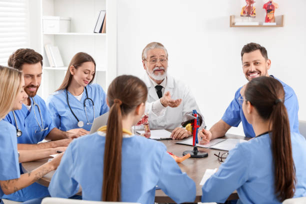 istock Doctor and interns on lecture in university 1792040323