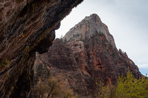 Angel's Landing Trailhead in Zion National Park in Utah, USA.