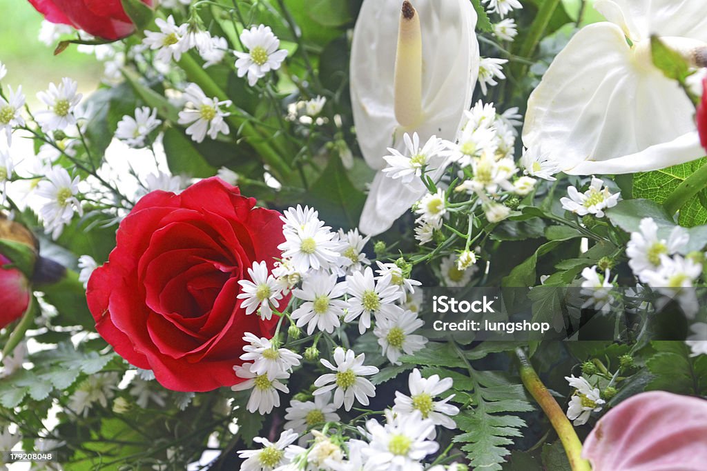 Bouquet of flowers Bouquet of flowers.Wedding roses. Arrangement Stock Photo