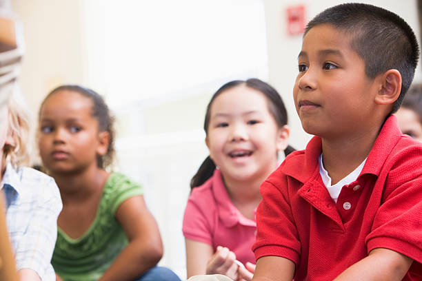 istock Kindergarten children in classroom 179208571