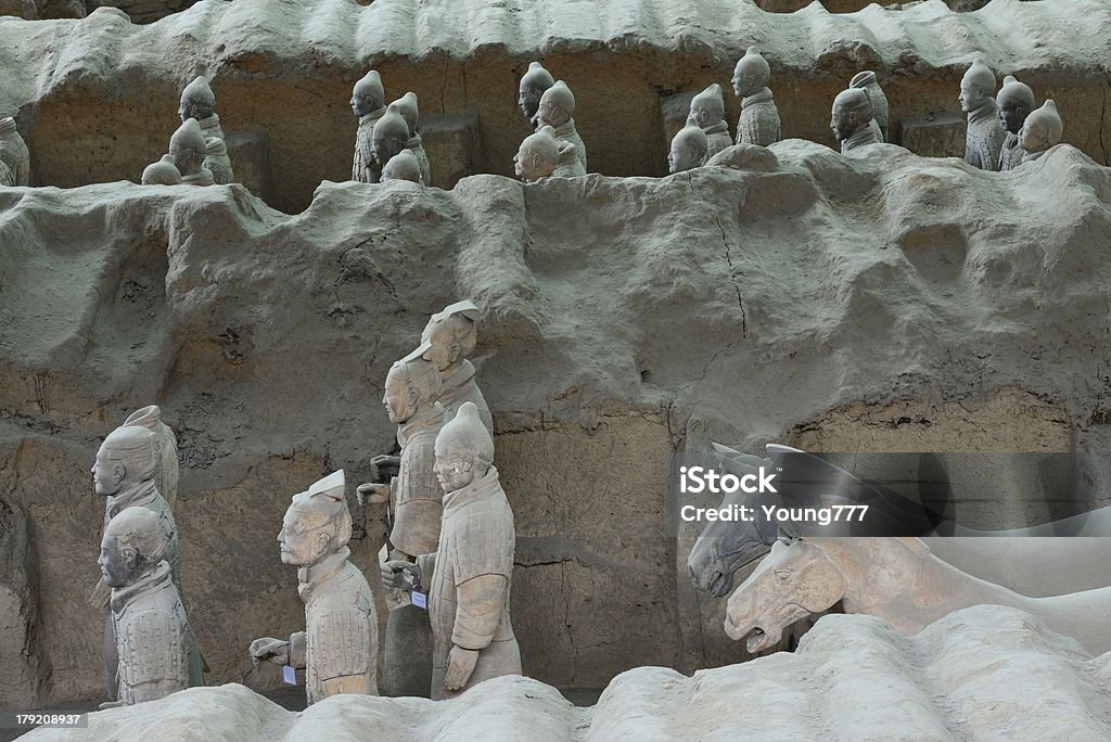 A Terra Cotta Guerreiros de Qinshihuang - Royalty-free Cerâmica de Terracota Foto de stock