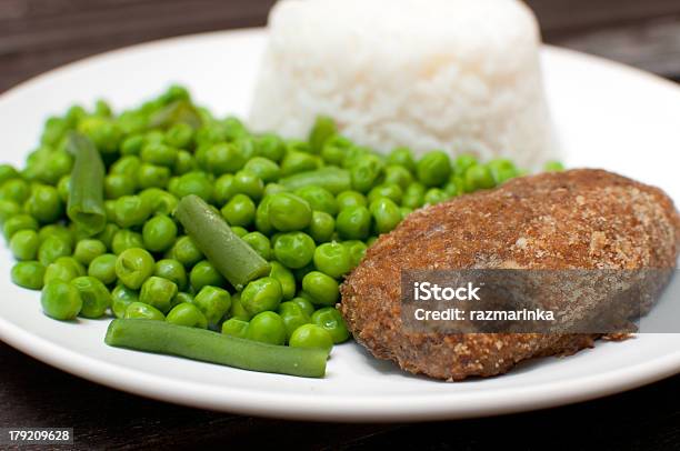 Chicken Kiev Or Cordon Bleu Dinner Stock Photo - Download Image Now - Breaded, Chicken Kiev, Cooked