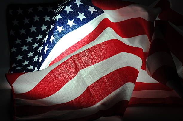 istock American flag in dark 179210410