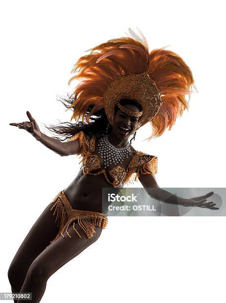 Frau Samba Tänzer Silhouette Stockfoto und mehr Bilder von Afrikanischer Abstammung - Afrikanischer Abstammung, Ausgestreckte Arme, Blick in die Kamera