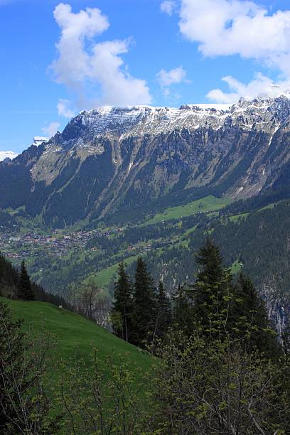 suiza - switzerland interlaken schreckhorn mountain fotografías e imágenes de stock