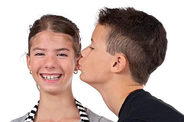 istock Boy kissing girl 179211057