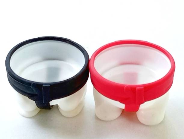 Sumo eggs cup. Black and red sumo eggs cup placed on a white background. Close -up shot of them. dog collar silicone case stock pictures, royalty-free photos & images