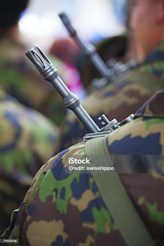 Divisa dell'esercito svizzero - Foto stock royalty-free di Forze armate