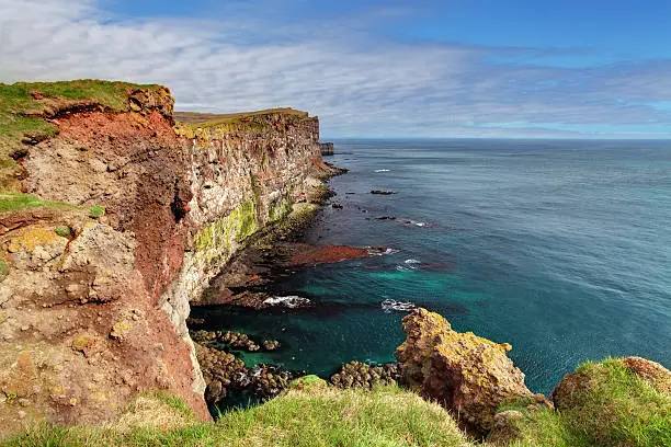 Photo of Cliff in Iceland -  latrabjarg