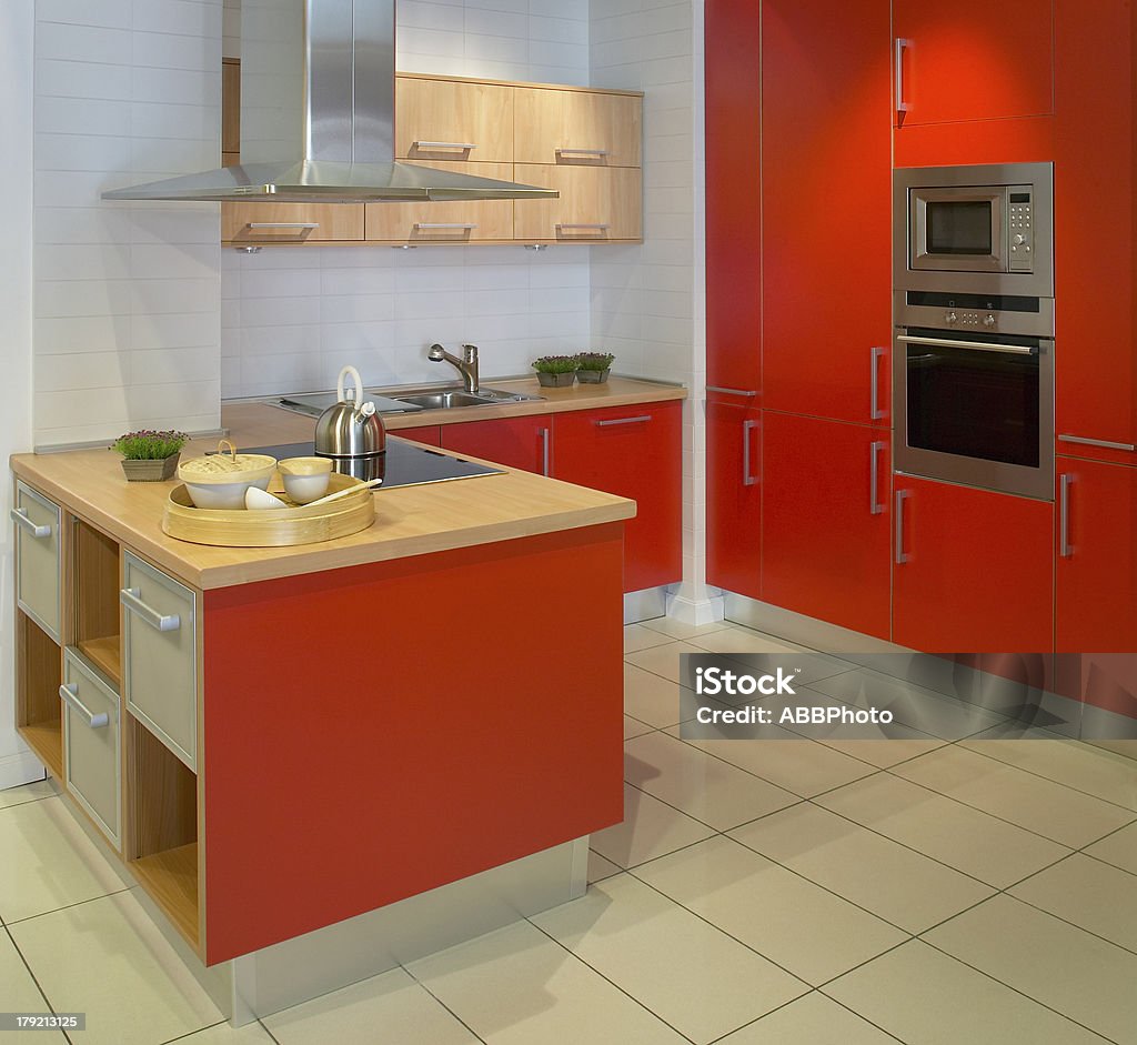 Cozinha moderna - Foto de stock de Apartamento royalty-free