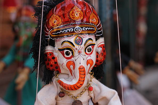 istock Wooden marionette Ganesha doll. 179213251
