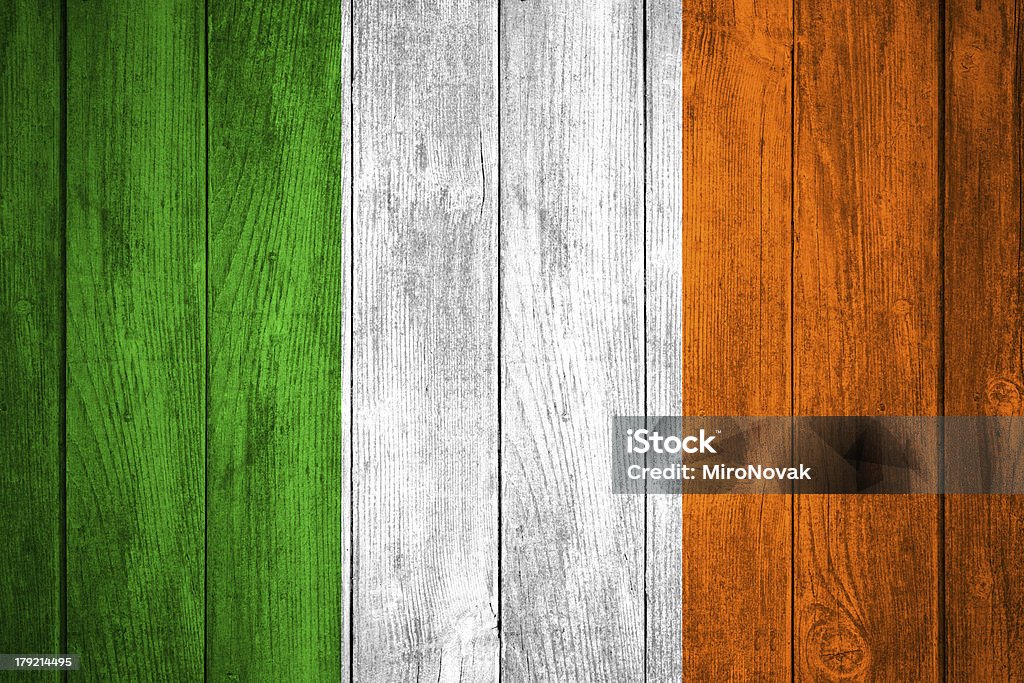Drapeau de l'Irlande - Photo de Blanc libre de droits