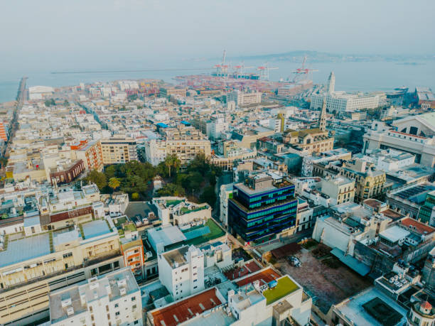 Low-rise buildings in the city
