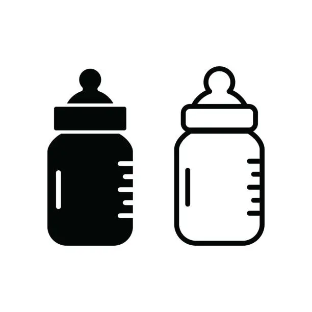 Vector illustration of Baby bottle