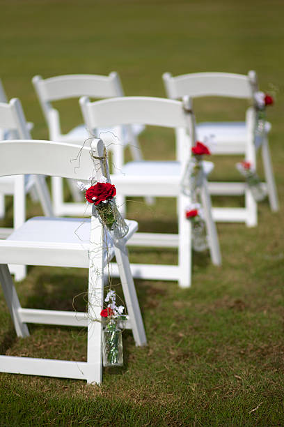 istock Wedding ceremony chairs with decorations 179215195